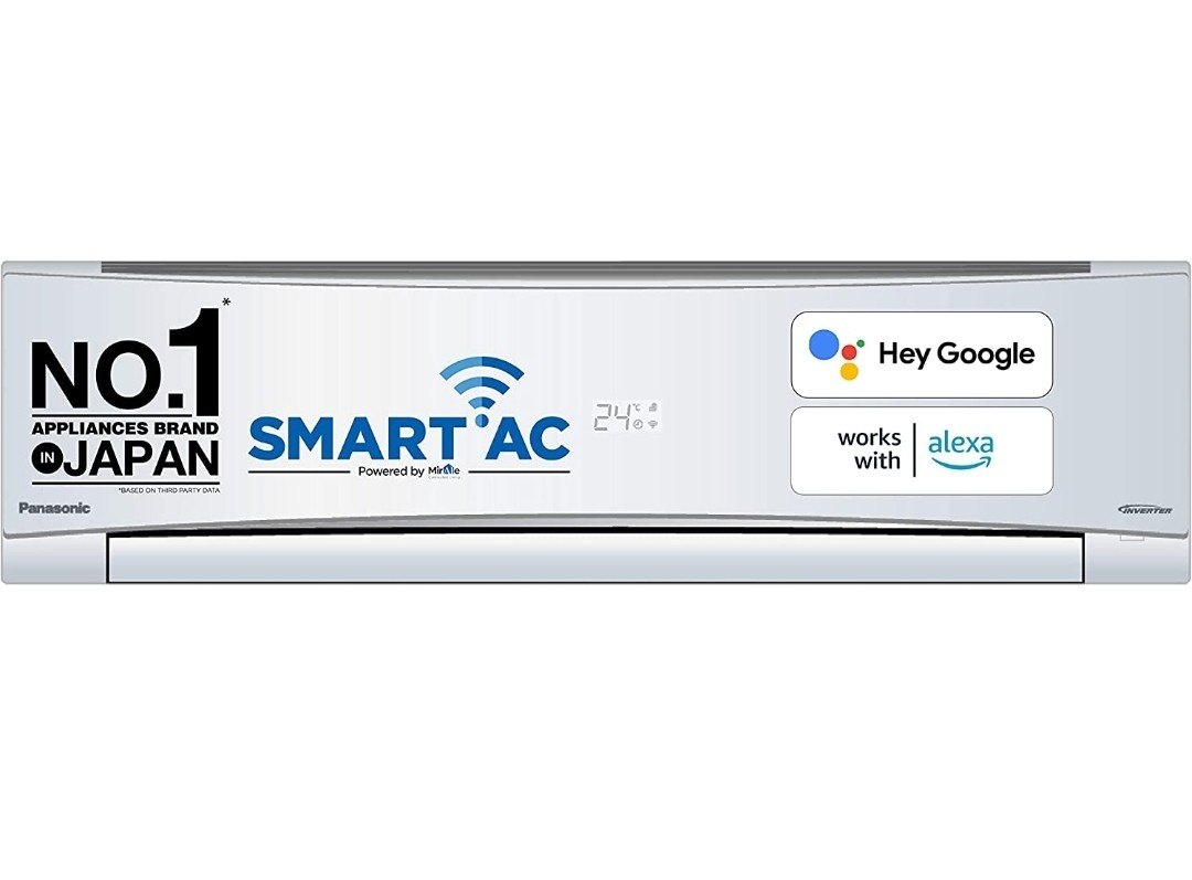 best ac for home 2023-Panasonic 1.5 Ton 5 Star Wi-Fi Inverter Smart Split AC 
